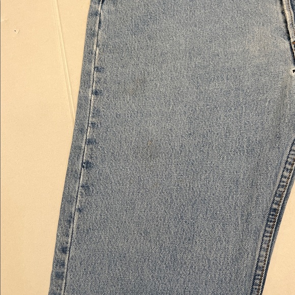 VINTAGE 90s LEVI’S 501 BUTTON FLY STRAIGHT LEG BROKEN-IN JEANS USA 100% COTTON - Picture 8 of 16